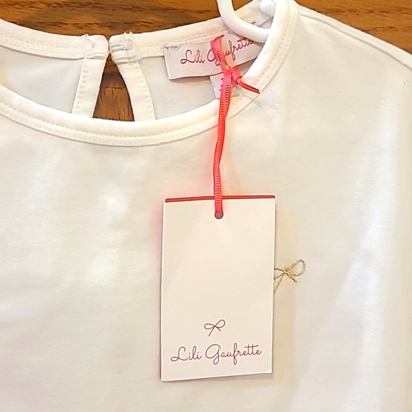 New Lili Gaufrette Stylish Lace Fancy White Top for a Girl. Size 5. - Picture 2 of 8